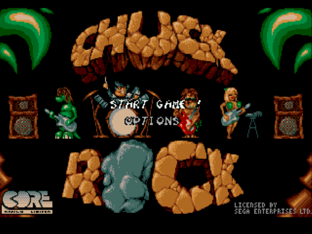 Chuck Rock Title Screen